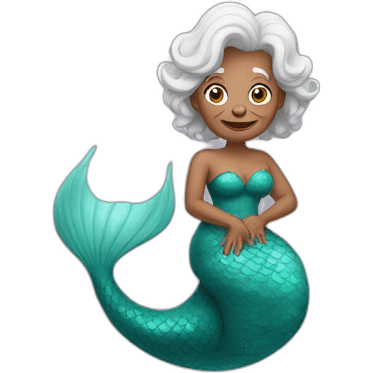 Mermaid, grandma emoji