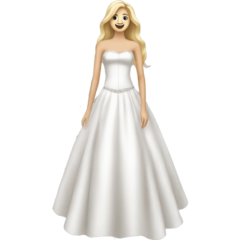 strapless wedding dress emoji