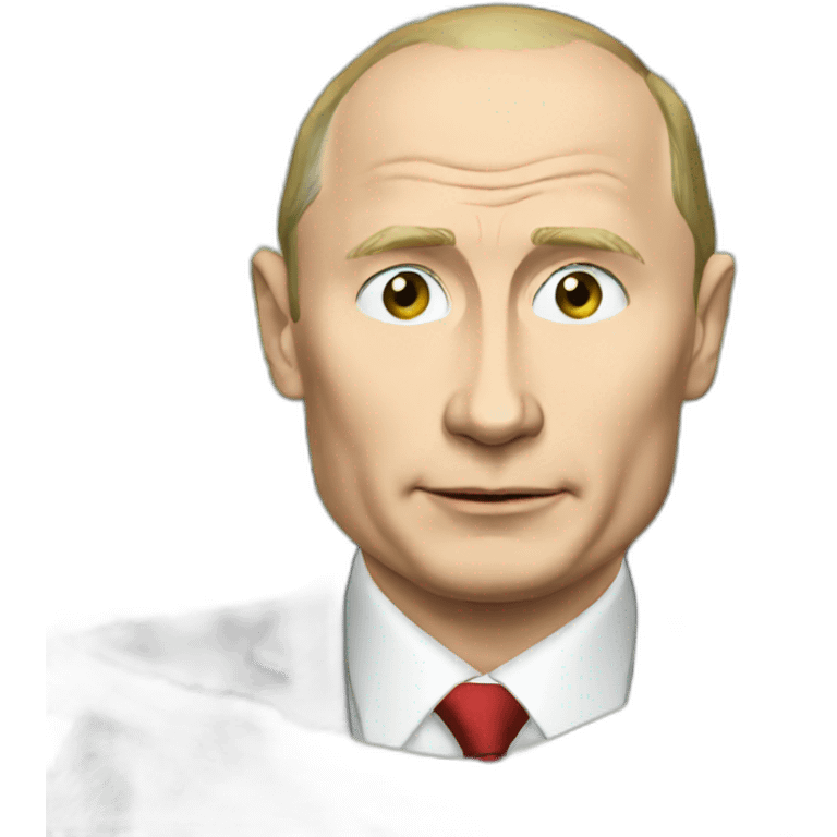 Putin with money emoji