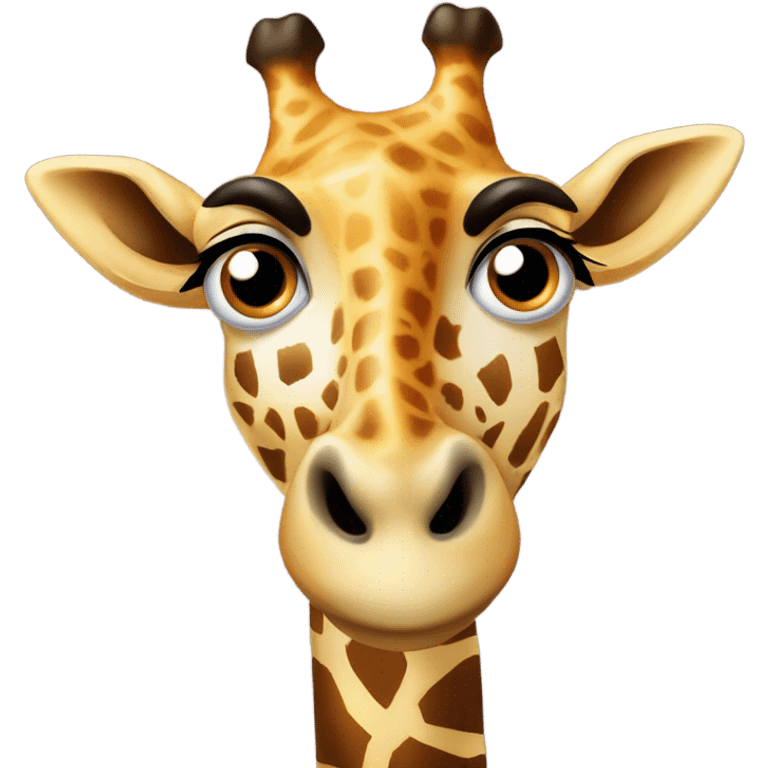 Surprised giraffe  emoji