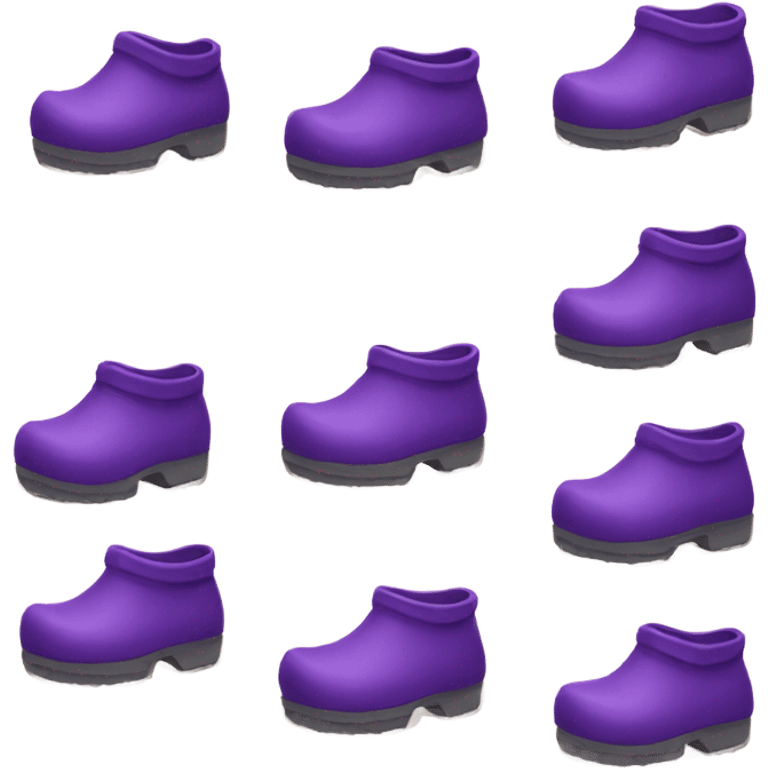 Purple crocks emoji