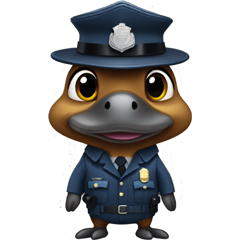 platypus policeman emoji