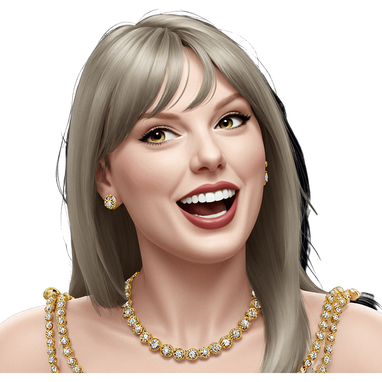 elegant portrait with jewelry emoji