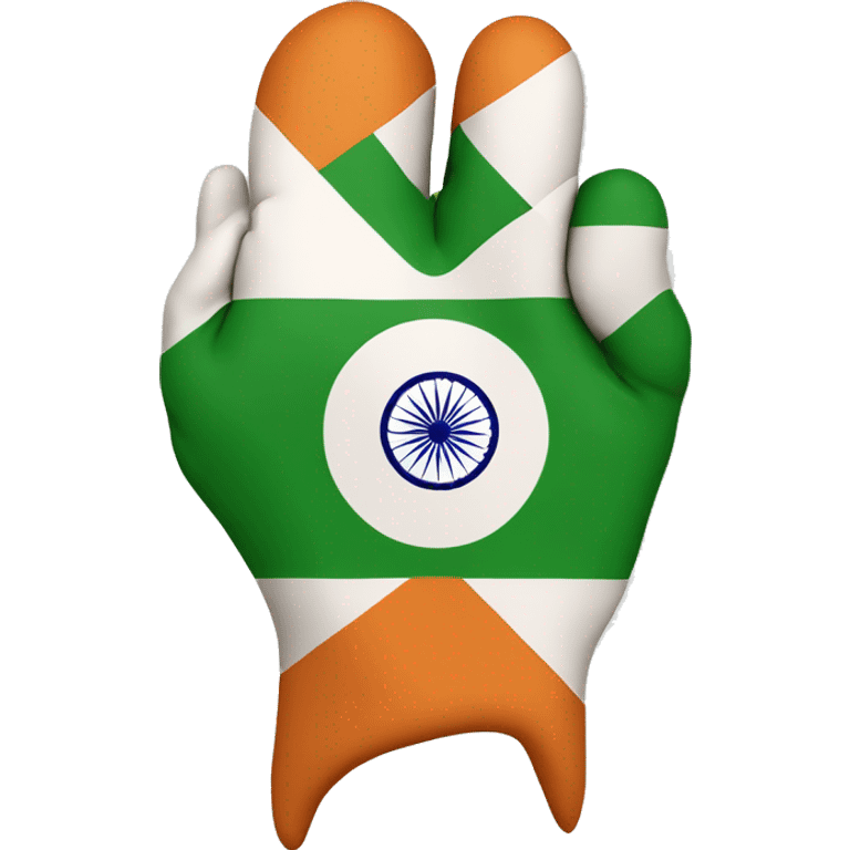 indian flag with heart emoji