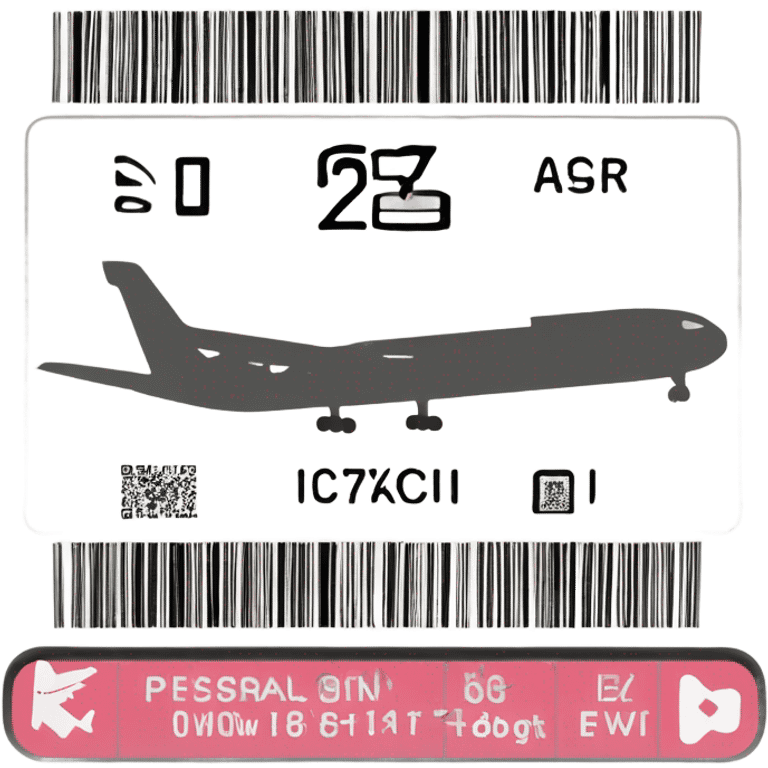 Plane ticket emoji