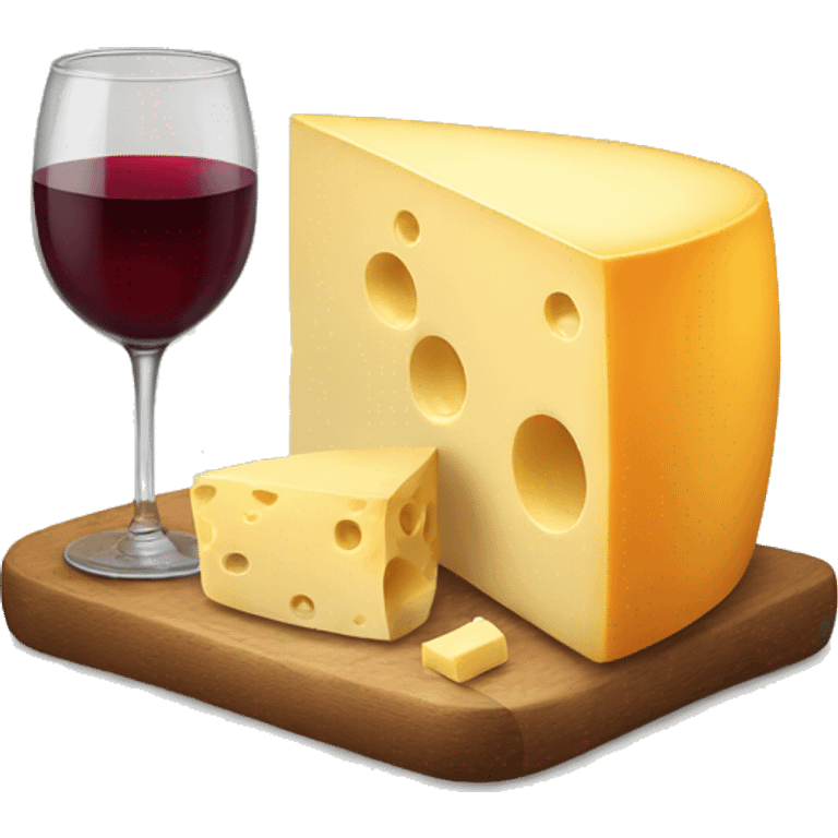 Wine and cheese emoji