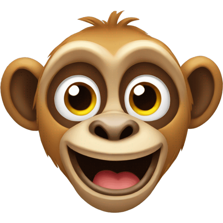 Silly monkey emoji