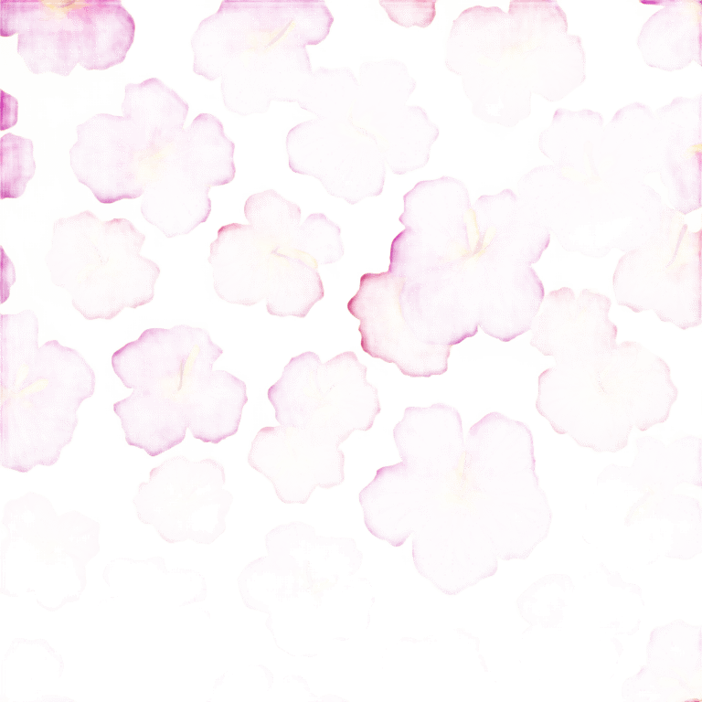 yellow and pink hibiscus flower emoji