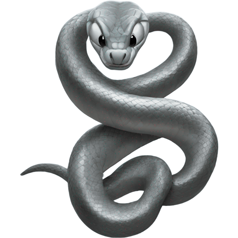 Silver snake  emoji