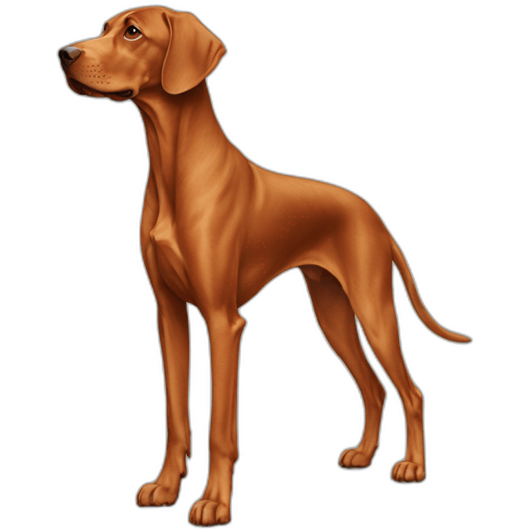 Dog vizsla full-height emoji