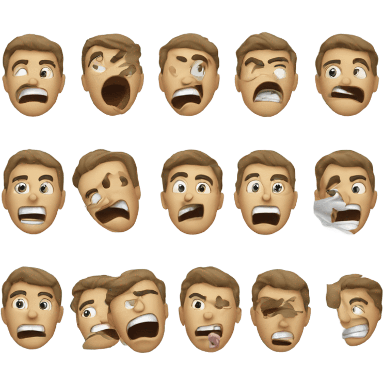 Face with mouth open after getting scammed  emoji