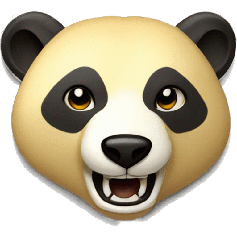 angry badger on a golden coin in gold emoji