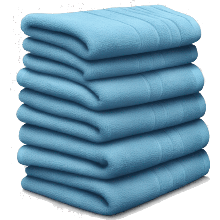 Blue stacked towels emoji