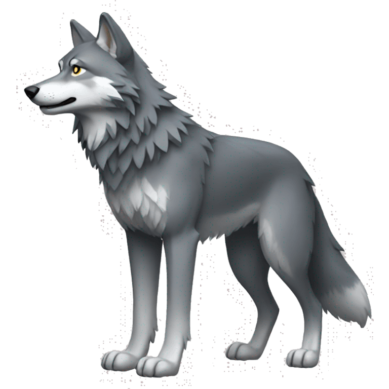 Wolf Full Body emoji