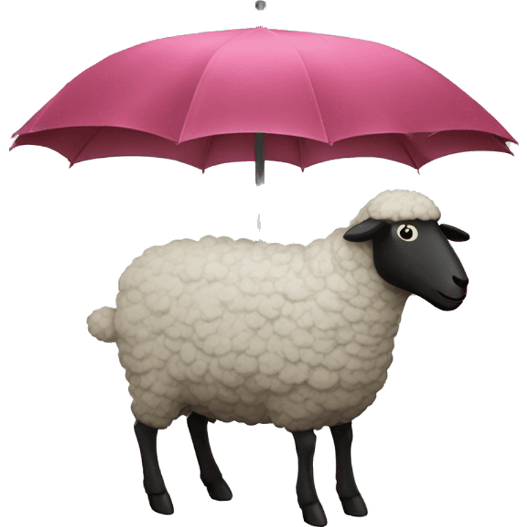 Profile Sheep with big rain bootsand farmer behind it emoji