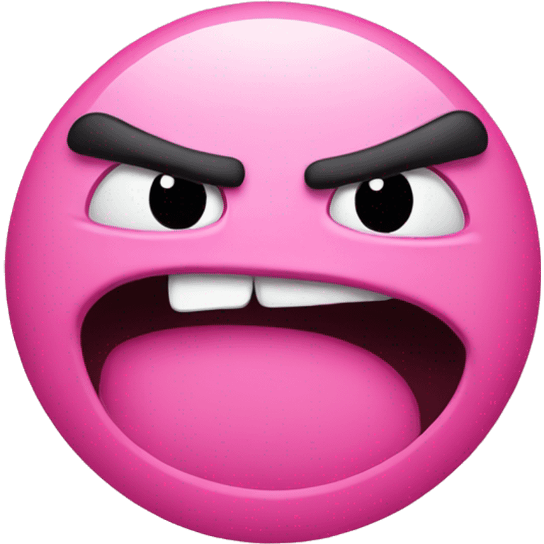 pink angry face emoji