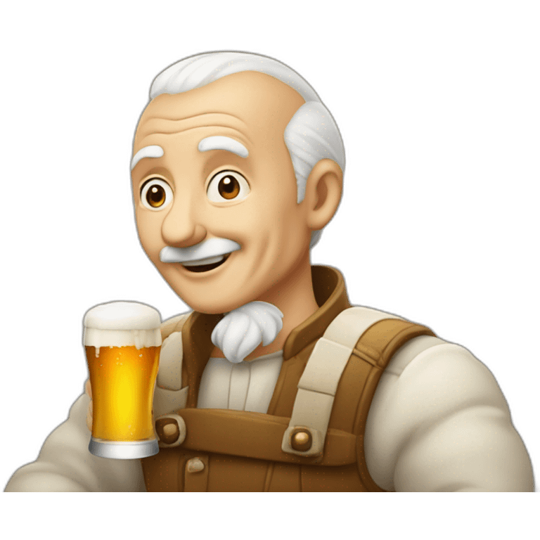 Papy qui boit de la bière emoji