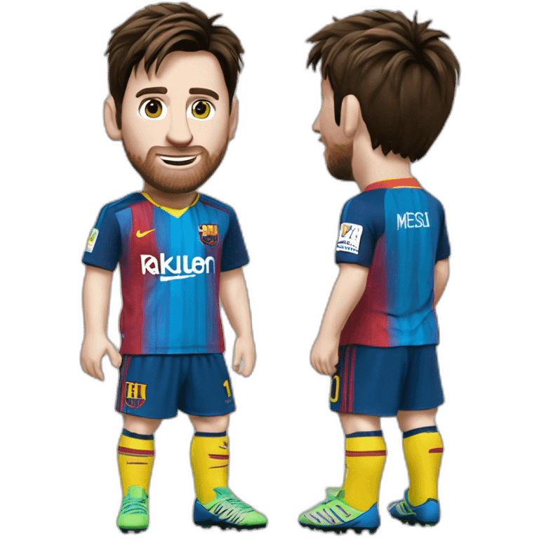 leo messi con una remera que diga botines gz emoji