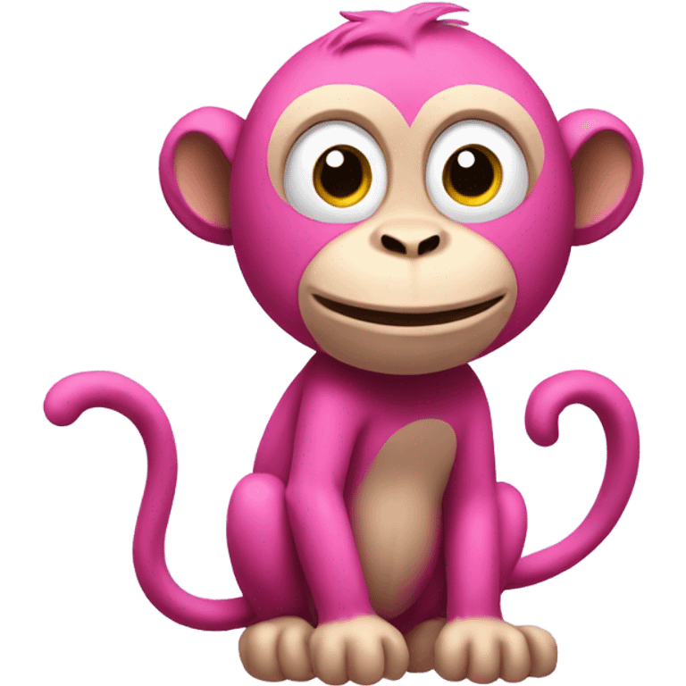 Pink monkey  emoji