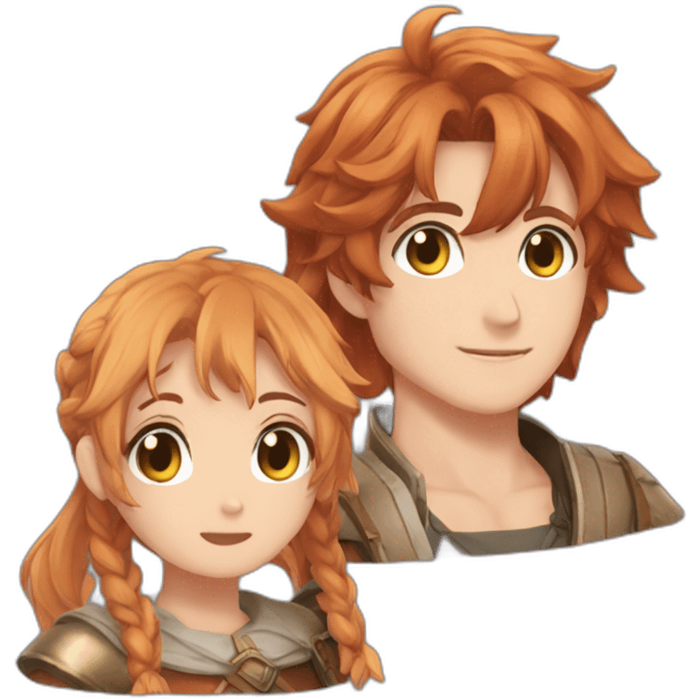 naufumi avec raphtalia et filo emoji