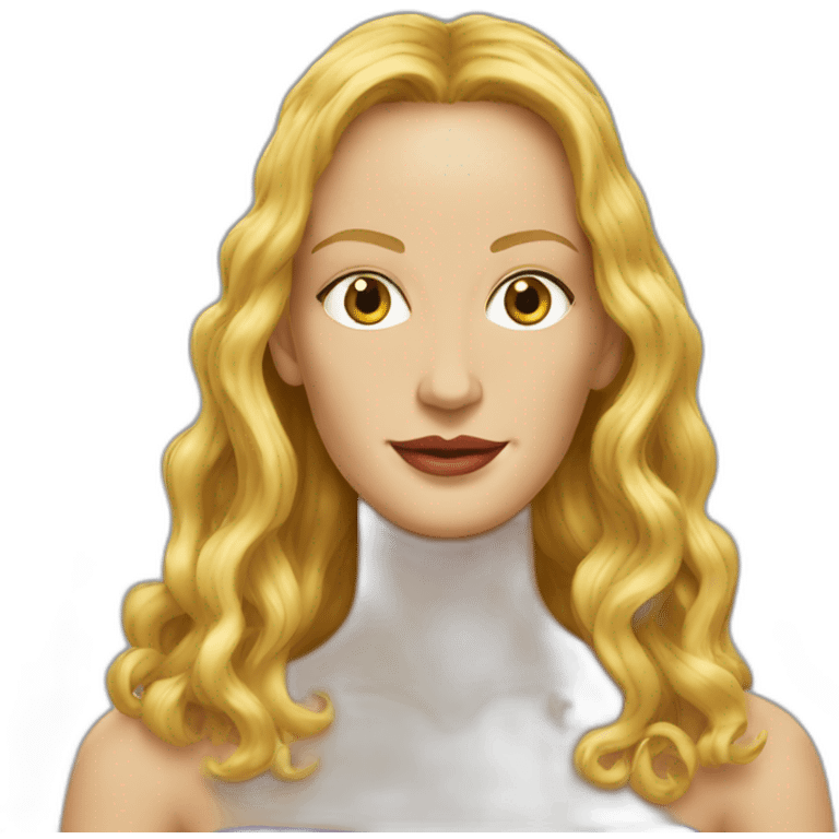 Uma thurman long hair emoji