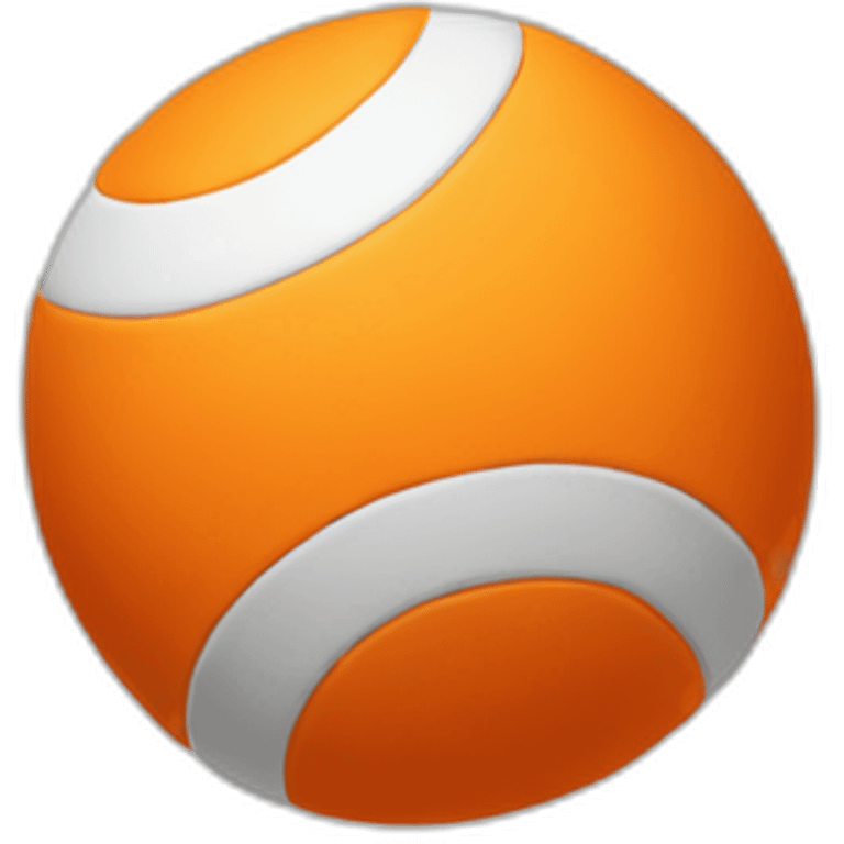 orange volley ball emoji