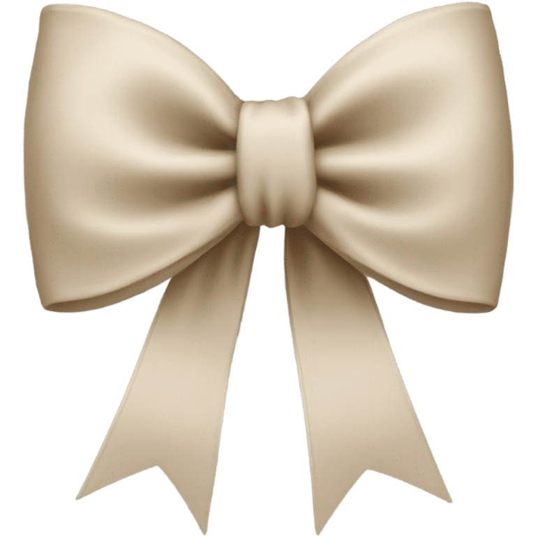 Beige bow AESTHETIC emoji