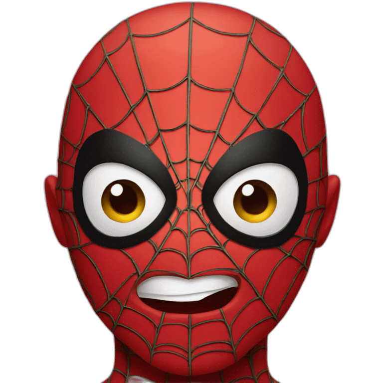 Spiderman face emoji