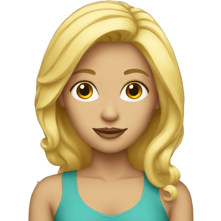 blonde woman emoji