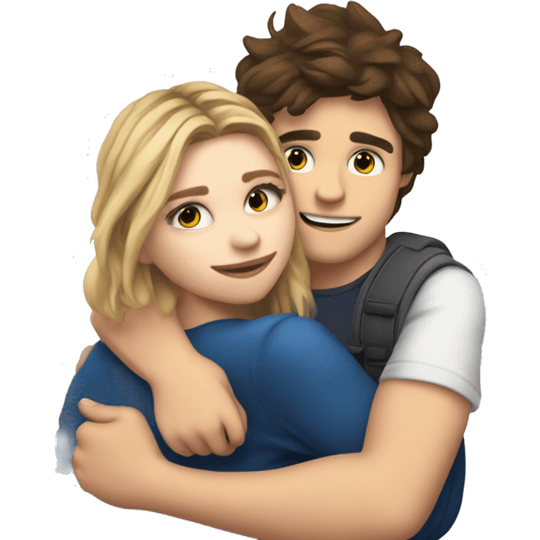 Emoji Chloe grace moretz hugging elrubiusomg emoji