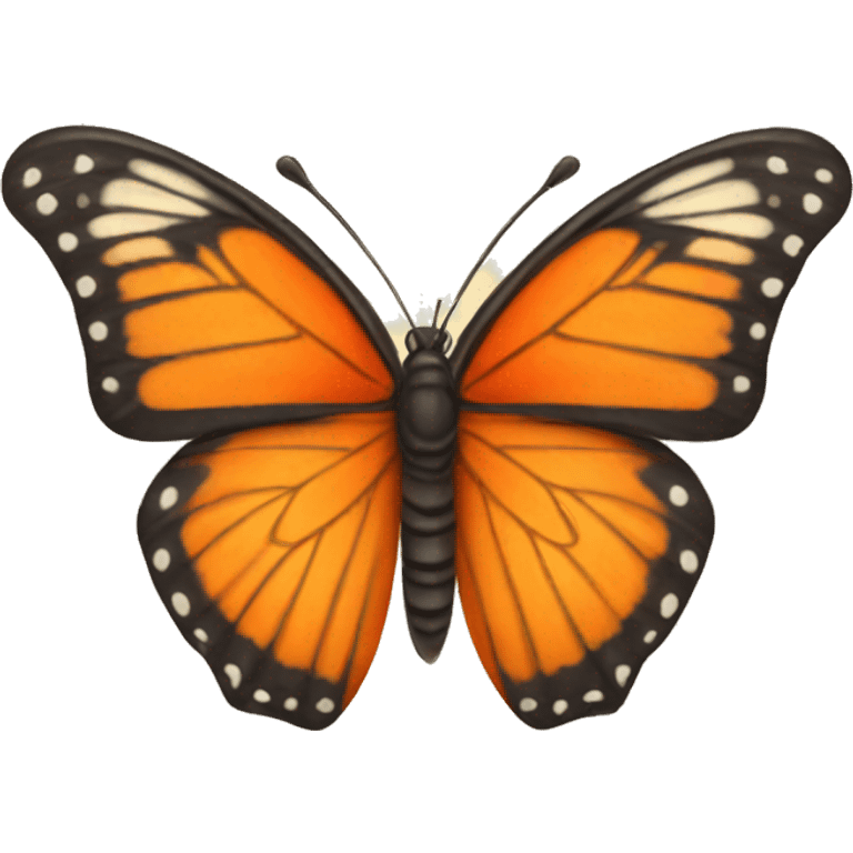 Orange butterfly emoji