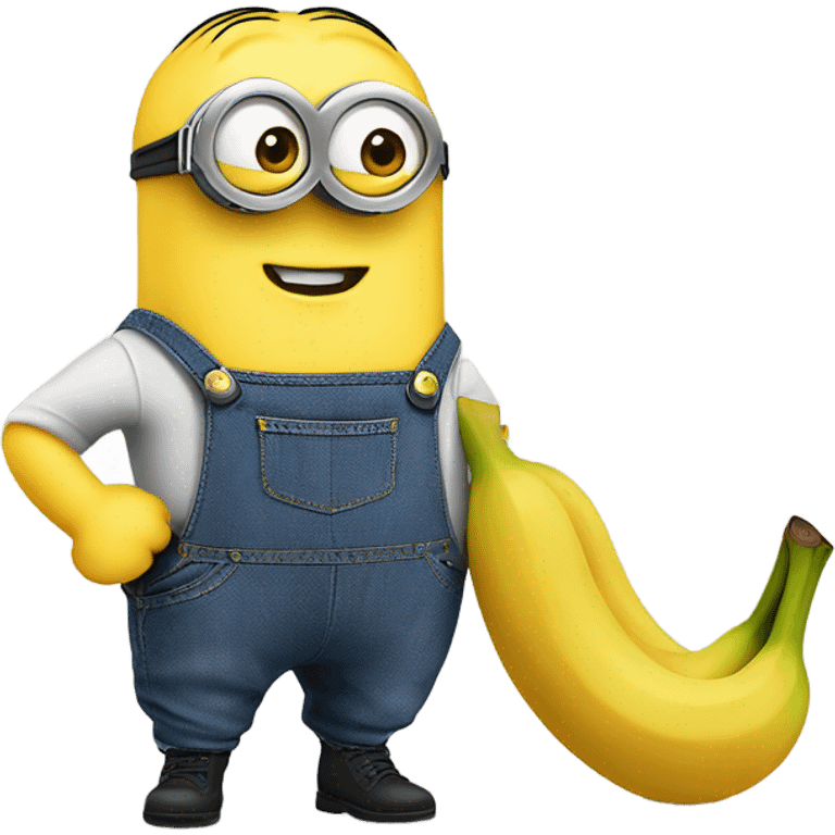 Minion with banana  emoji