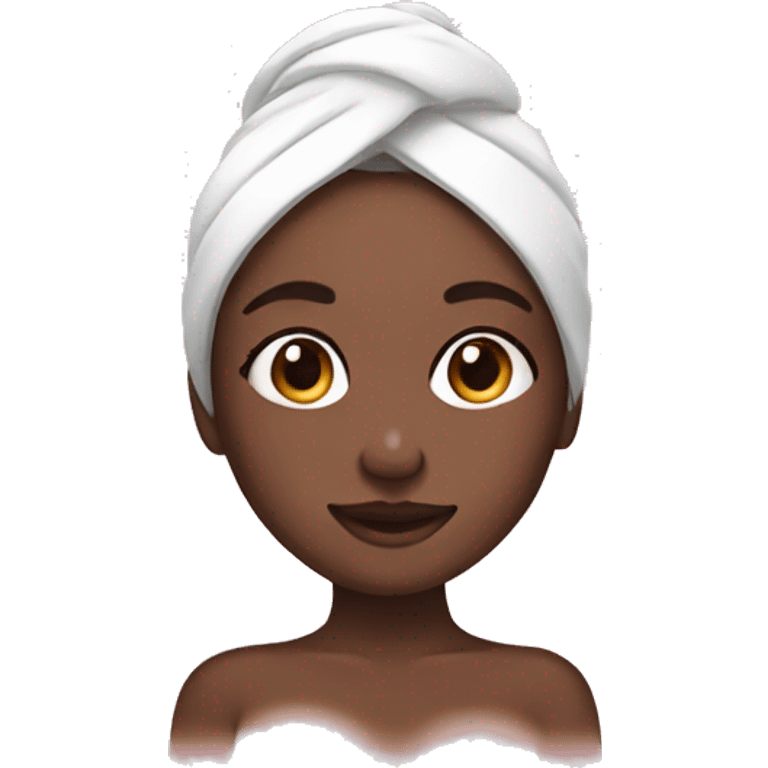 girl doing skin care emoji