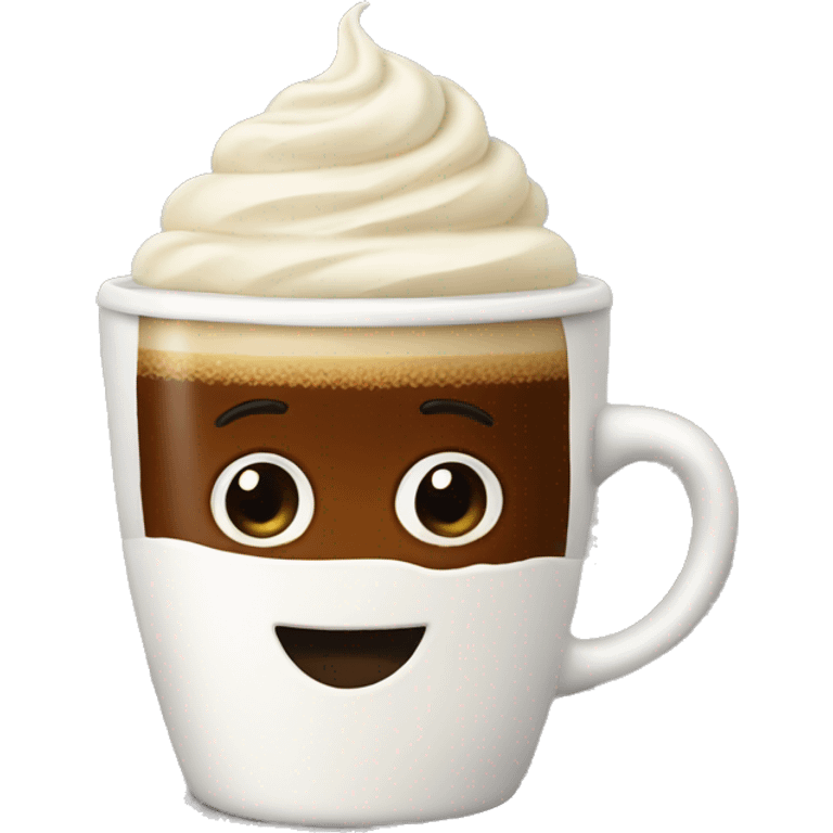 Coffee with cream  emoji