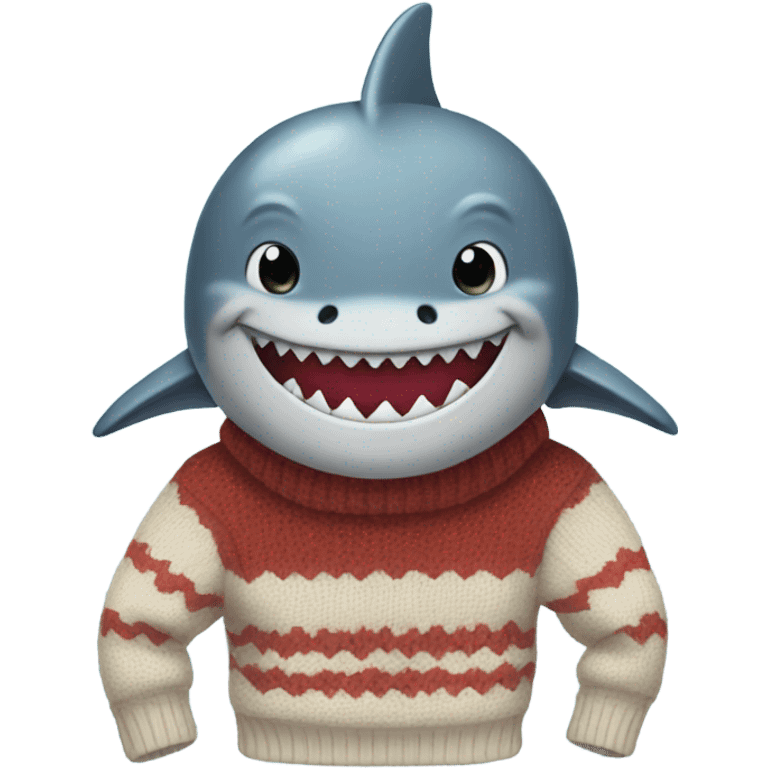 shark wearing a sweater emoji