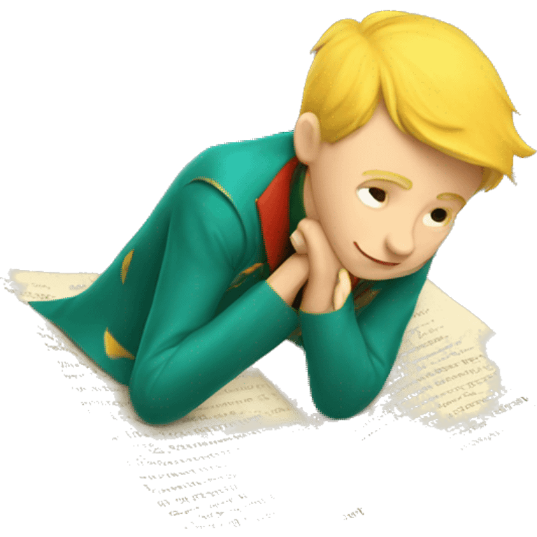 the little Prince from the book  emoji