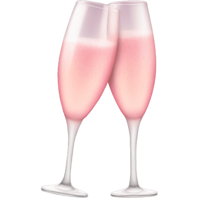 Pink champagne  emoji