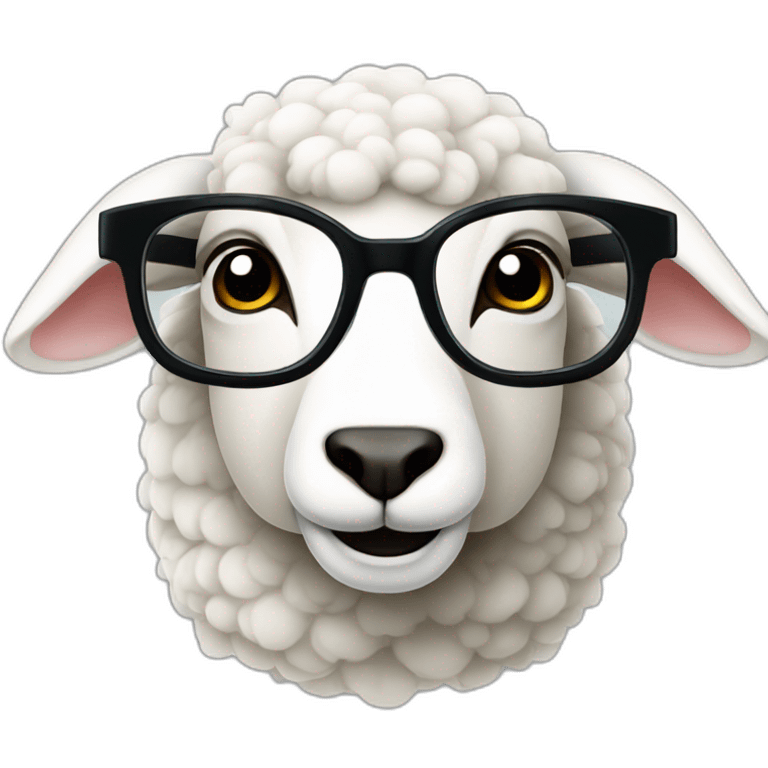 5 sheep stay glasses emoji