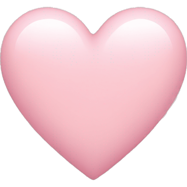 Light pink heart  emoji