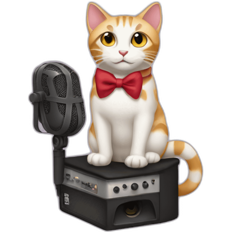 Singer cat music emoji