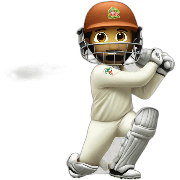 Cricket batsman emoji