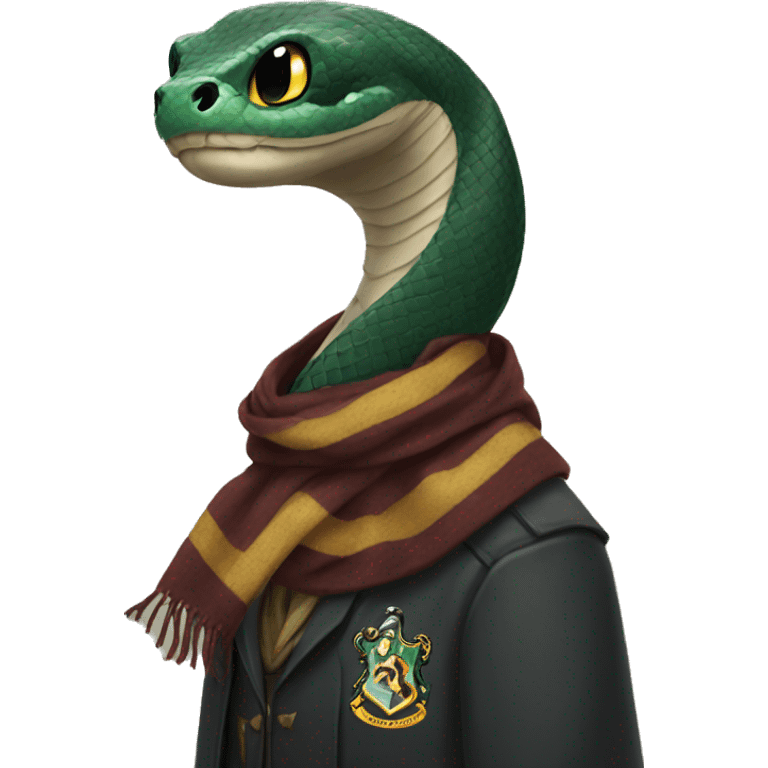 Snake wearing scarf hogwarts emoji