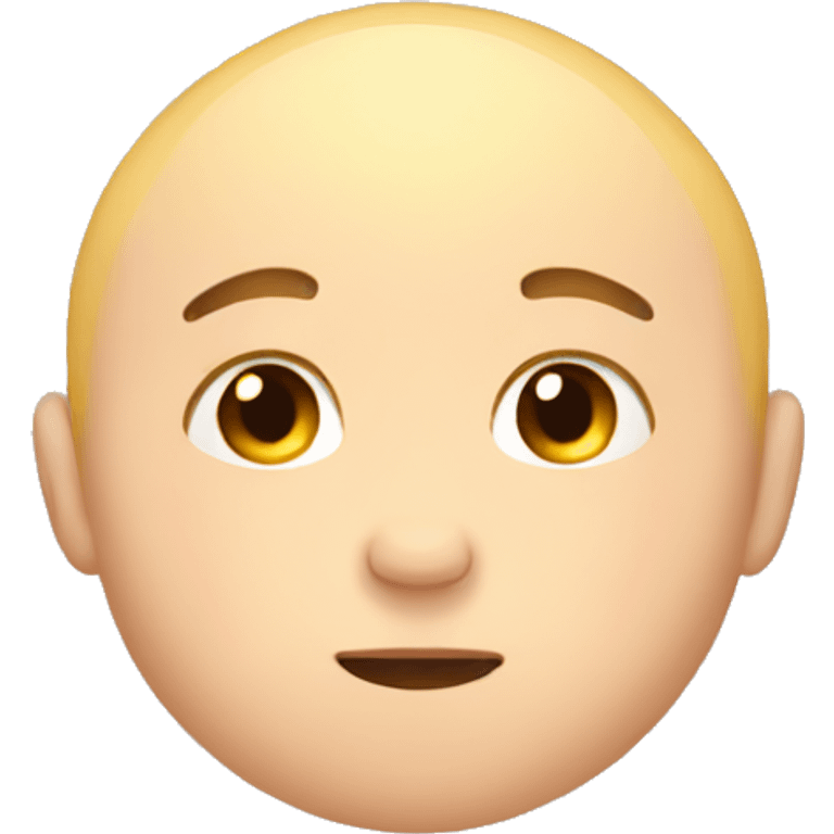 extremely smooth adult baby tired emoji