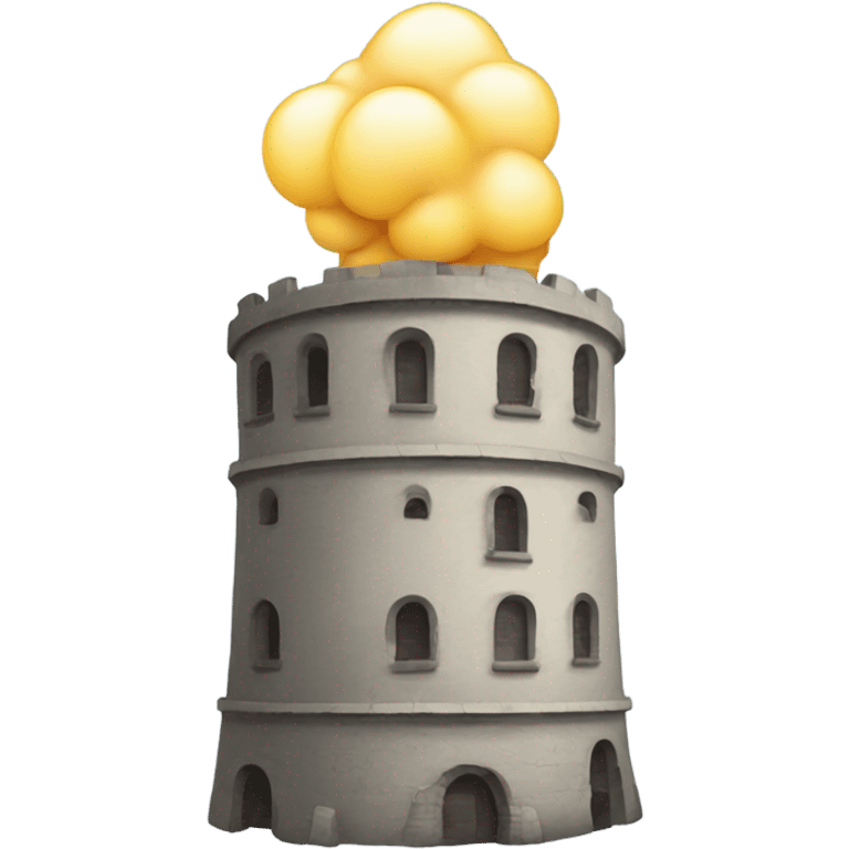 Man farting in a tower emoji