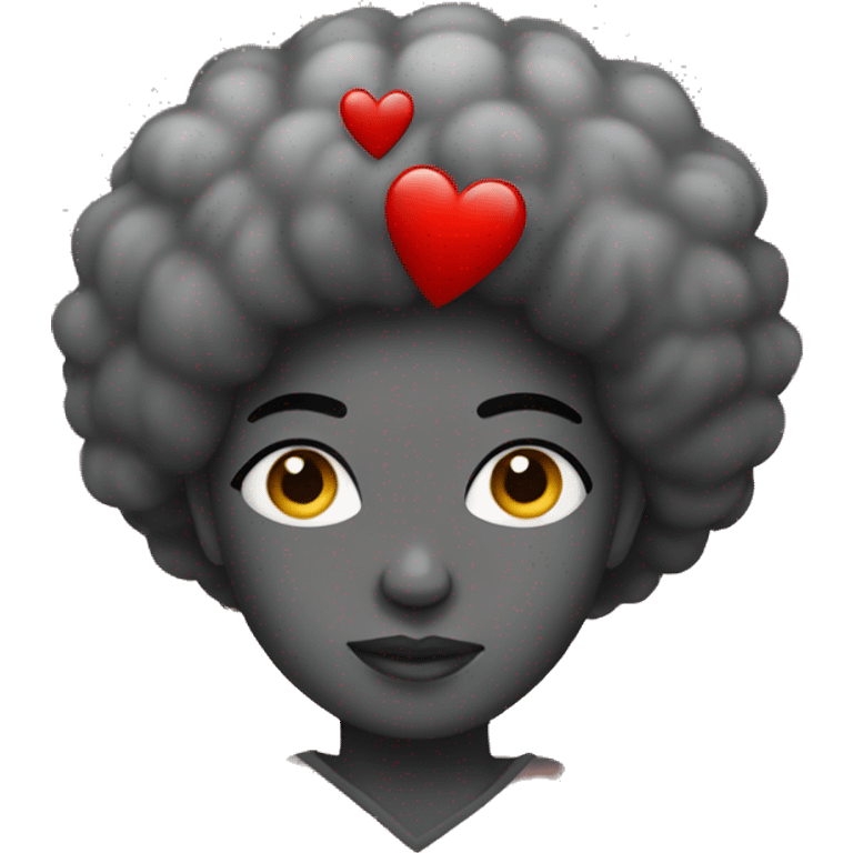 A heart in the style of Afro culture emoji