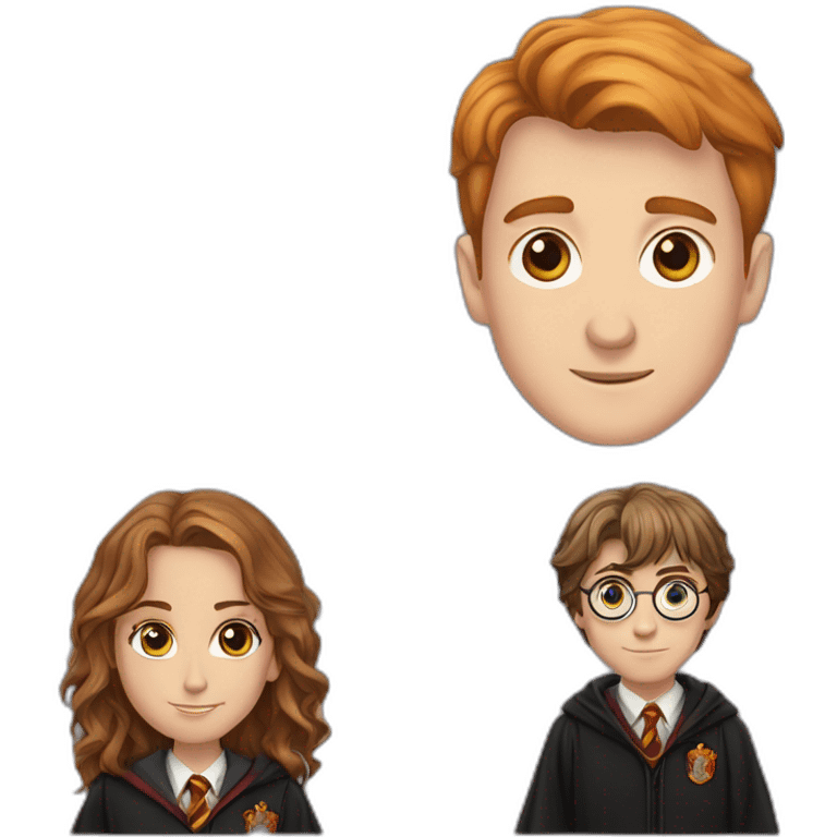 Harry potter et hermione et ron emoji