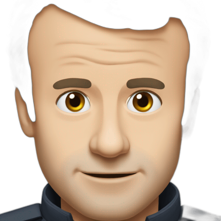 emmanuel macron head boom emoji