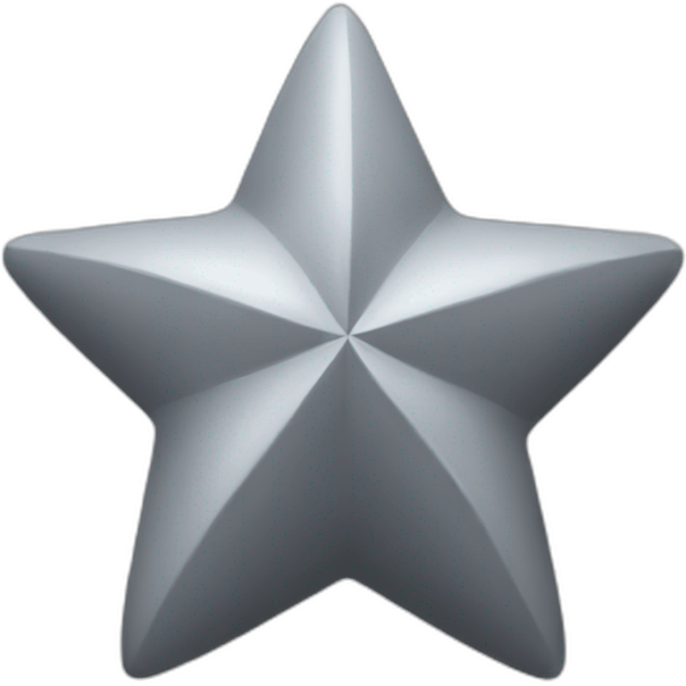 Grey star emoji