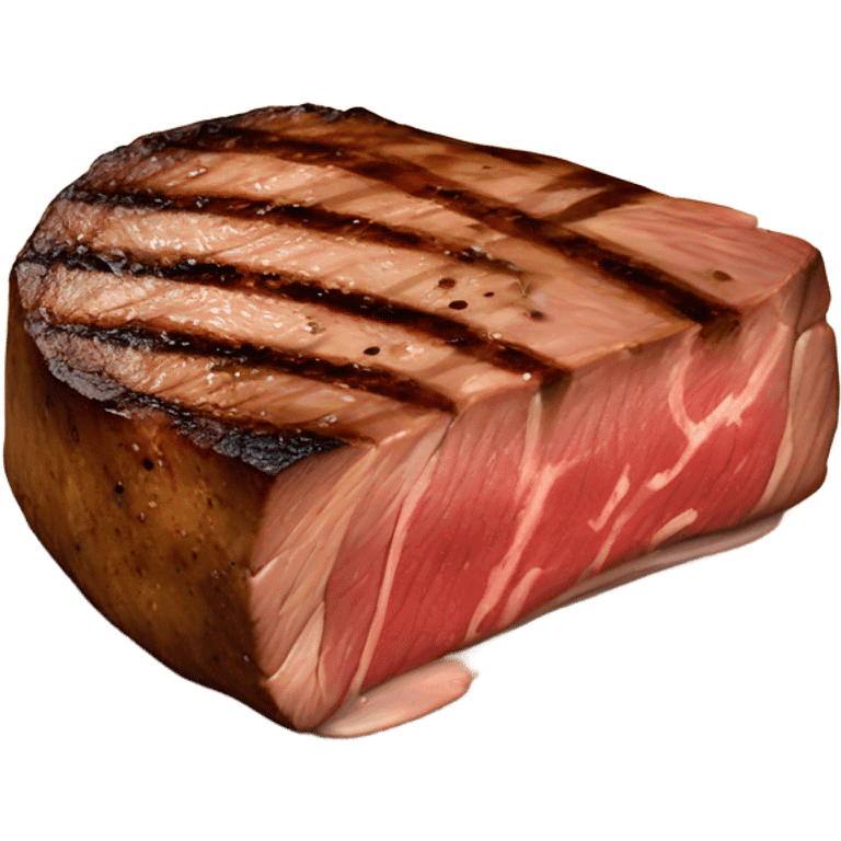 Medium rare steak emoji