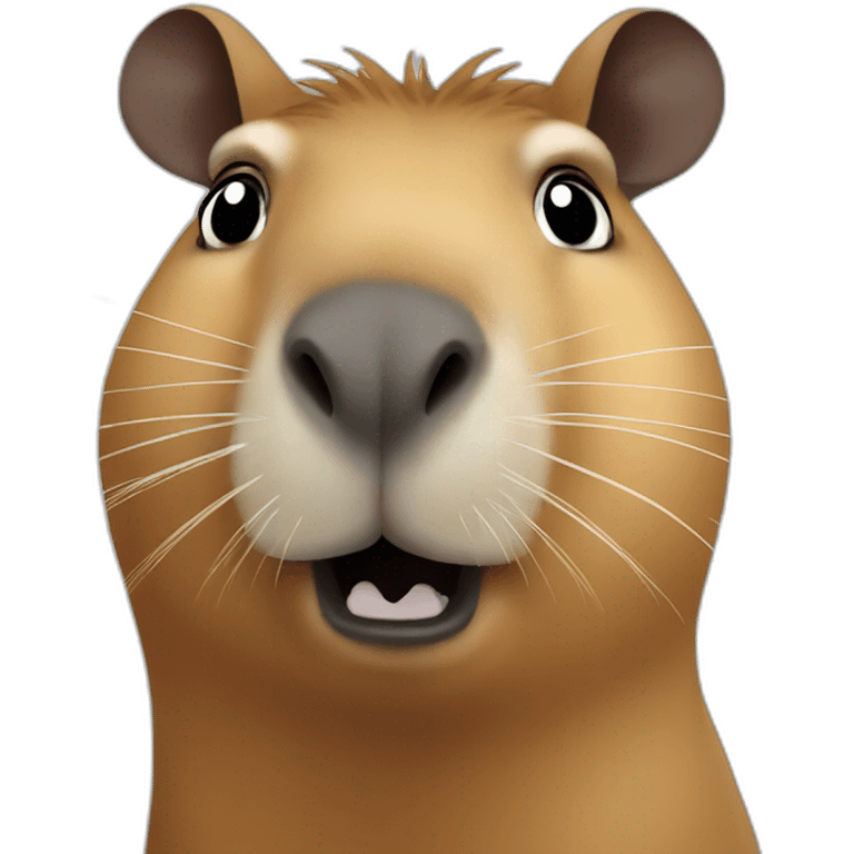 Shocked capybara emoji